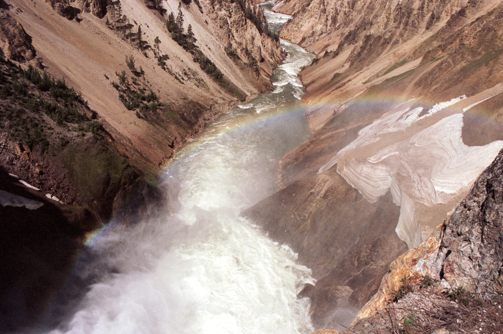    Brink of the Lower Falls, Yellowstone National Park