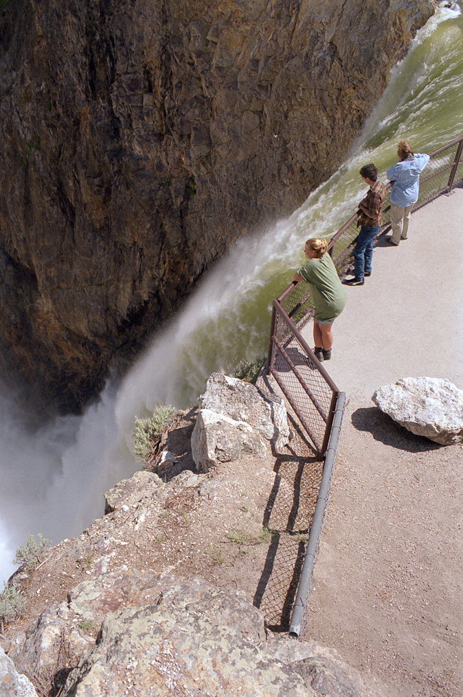    Brink of the Lower Falls, Yellowstone National Park