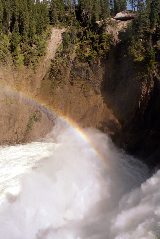    Brink of the Lower Falls, Yellowstone National Park