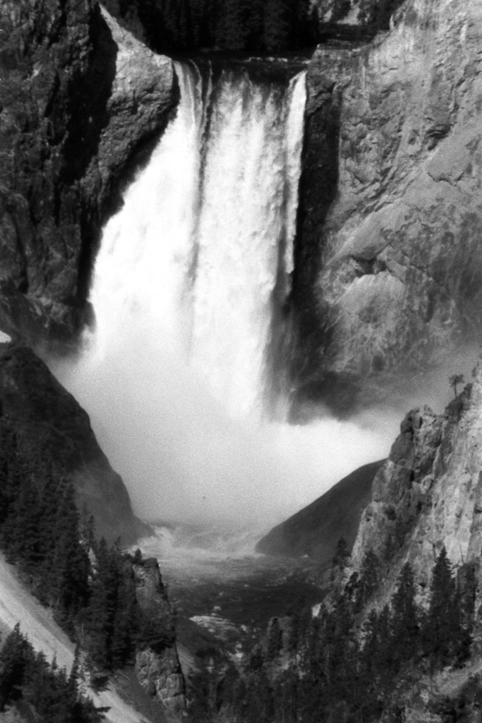 Red Filter and IR Filrm of the Lower Falls   Artist Point, Yellowstone National Park
