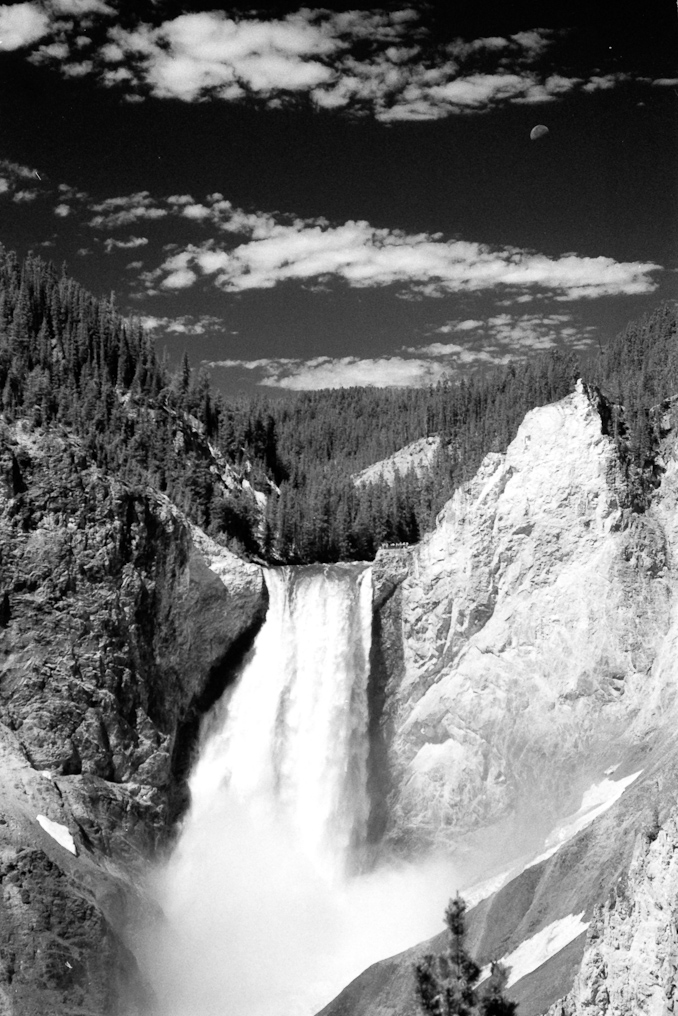 Red Filter and IR Filrm of the Lower Falls   Artist Point, Yellowstone National Park