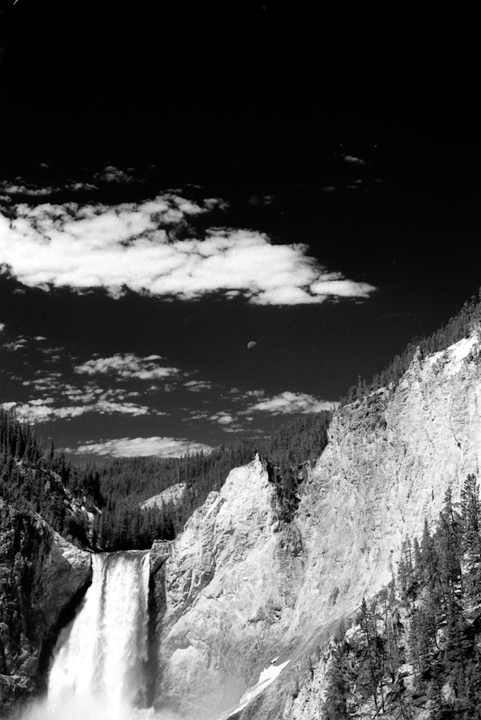 Red Filter and IR Filrm of the Lower Falls   Artist Point, Yellowstone National Park