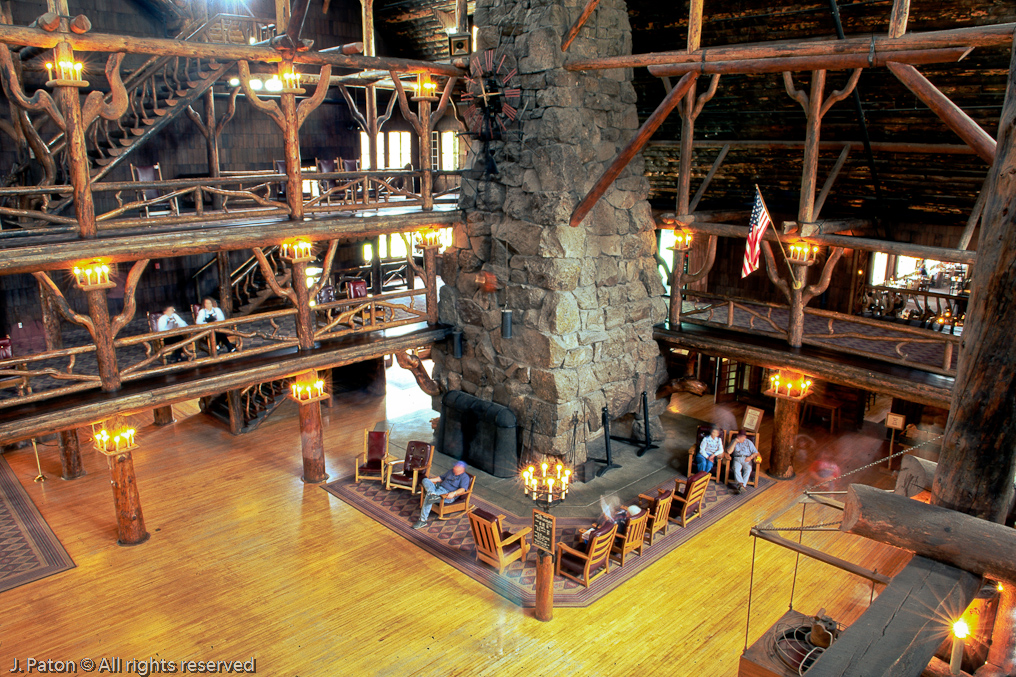Old Faithful Inn Long Exposure   Upper Geyser Basin, Yellowstone National Park, Wyoming