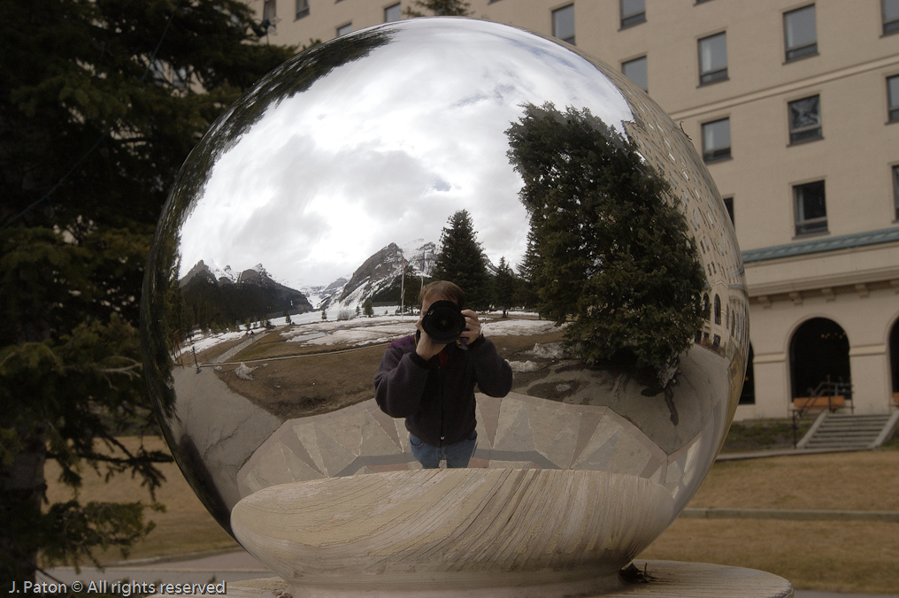 Lake Louise in a Silver Sphere   Lake Louise, Banff National Park, Albert, Canada