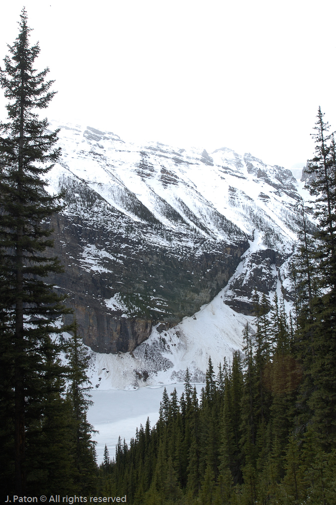 Look Down on Lake Louise from Trail   Lake Louise, Banff National Park, Albert, Canada