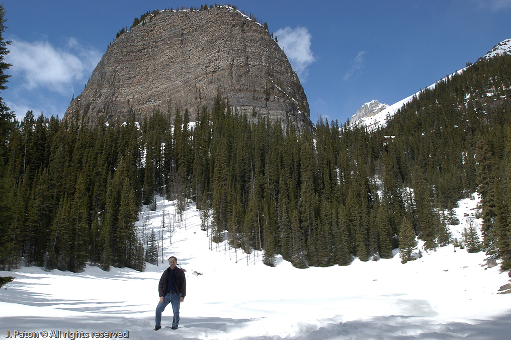 Me at Mirror Lake with Beehive in the Background   Lake Louise, Banff National Park, Albert, Canada