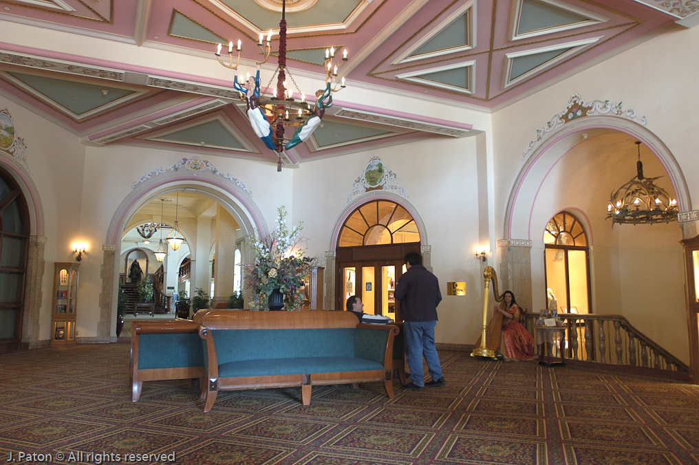Harp Lady in the Chateau   Lake Louise, Banff National Park, Albert, Canada