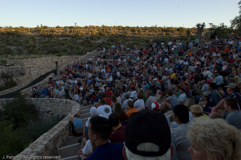 Waiting for the Bats   Carlsbad Caverns National Park, New Mexico