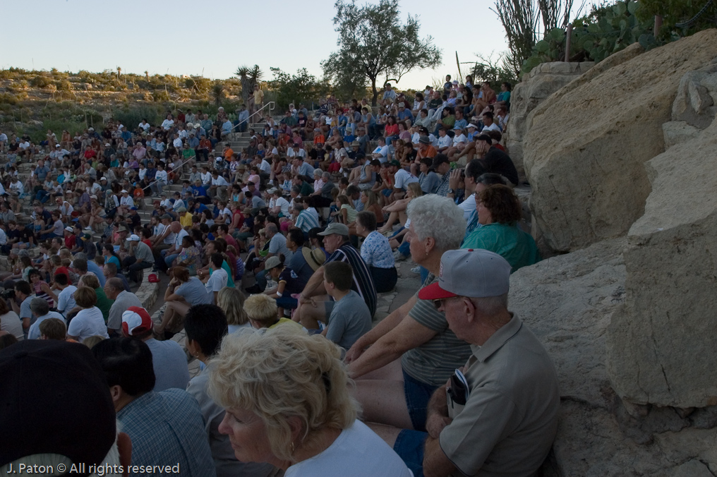 Waiting for the Bats   Carlsbad Caverns National Park, New Mexico