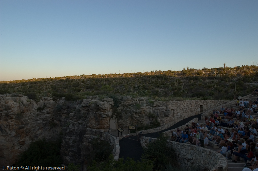 Waiting for the Bats   Carlsbad Caverns National Park, New Mexico