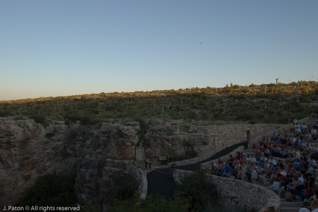 Waiting for the Bats   Carlsbad Caverns National Park, New Mexico