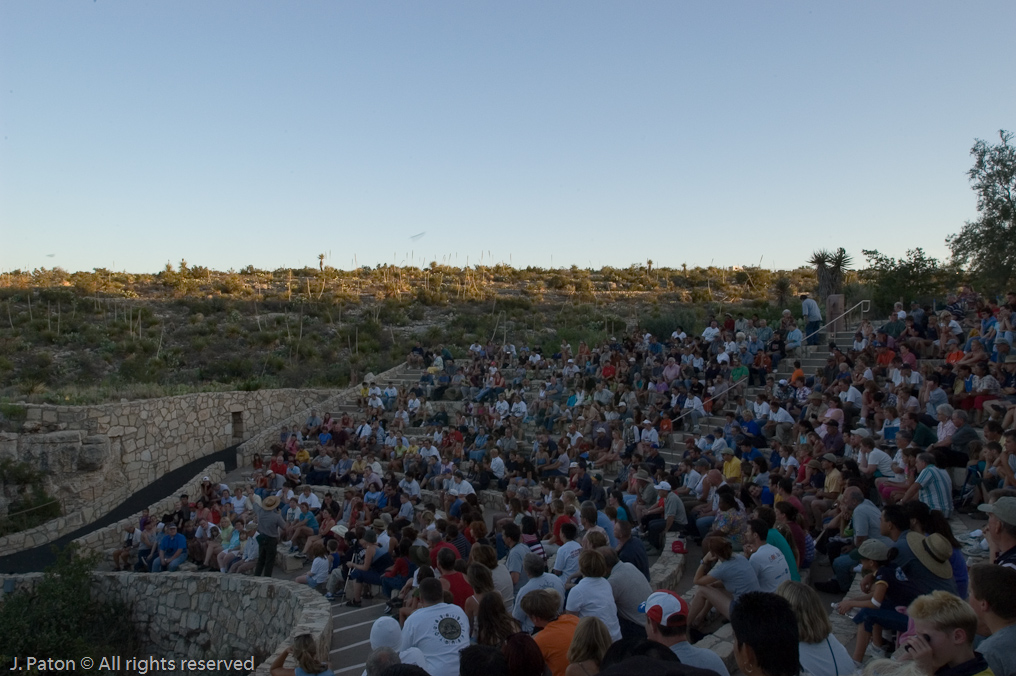 Waiting for the Bats   Carlsbad Caverns National Park, New Mexico