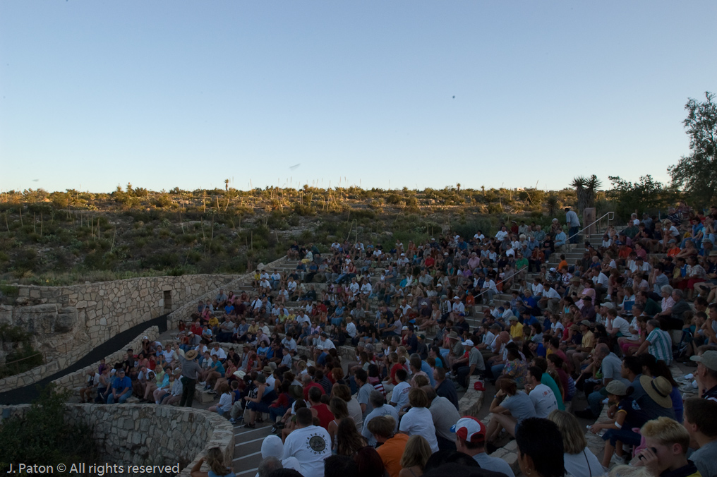 Waiting for the Bats   Carlsbad Caverns National Park, New Mexico