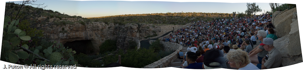 Waiting for the Bats   Carlsbad Caverns National Park, New Mexico