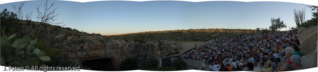 Waiting for the Bats   Carlsbad Caverns National Park, New Mexico