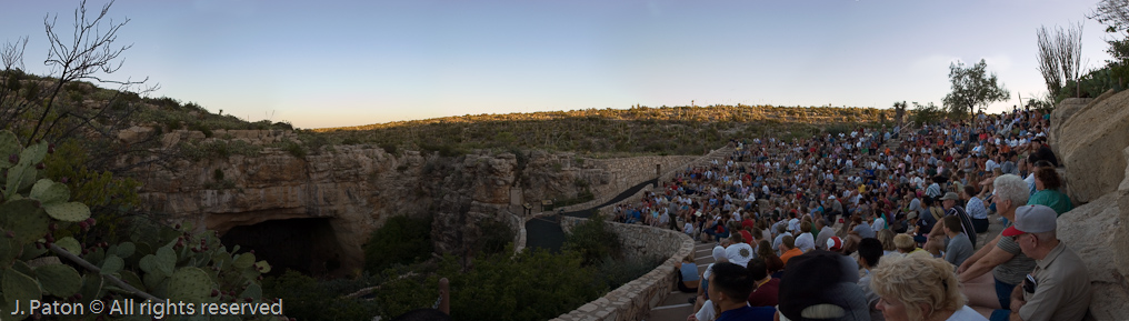 Waiting for the Bats   Carlsbad Caverns National Park, New Mexico