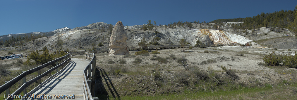 Boardwalk to the Terraces   Mammoth Hot Springs, Yellowstone National Park, Wyoming