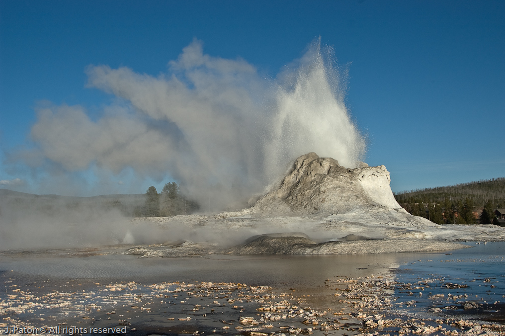 Castle Geyser Eruption Closeup   Upper Geyser Basin, Yellowstone National Park, Wyoming