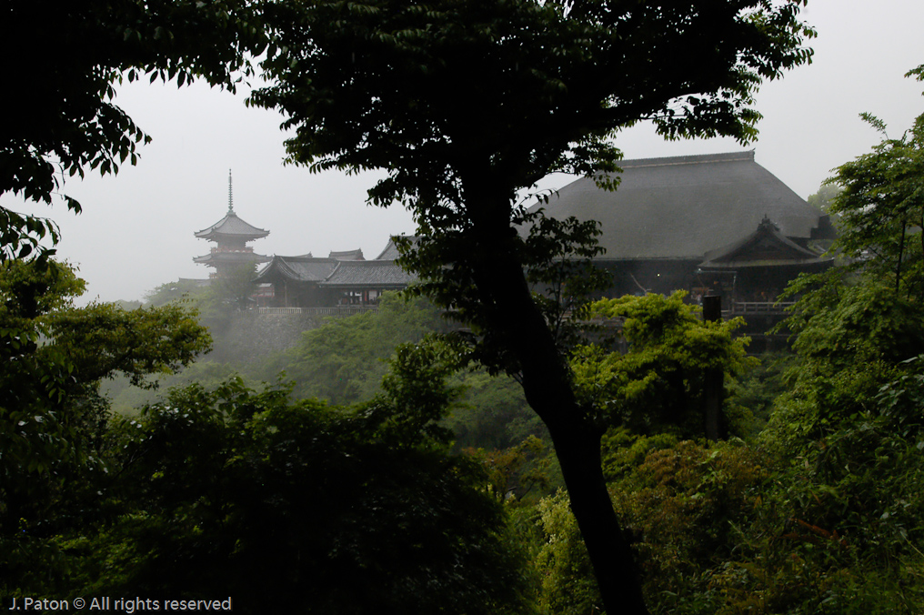 Kiyomizu-dera Temple on a Rainy Day   Kyoto, Japan