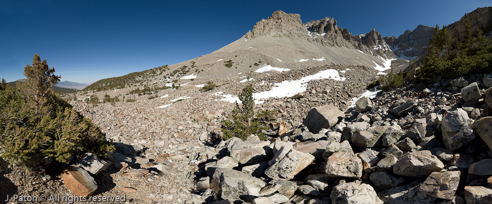 Wheeler Peak, Rock Glacier and Moraine   Great Basin National Park, Nevada