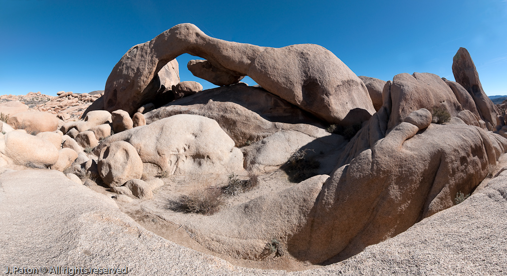 Arch Rock Panoramic   Joshua Tree National Park, California