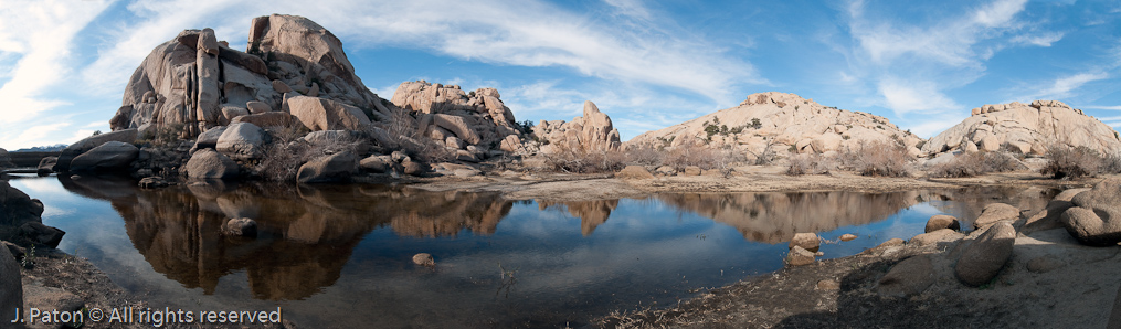 Barker Dam Panoramic   Barker Dam Area, Joshua Tree National Park, California