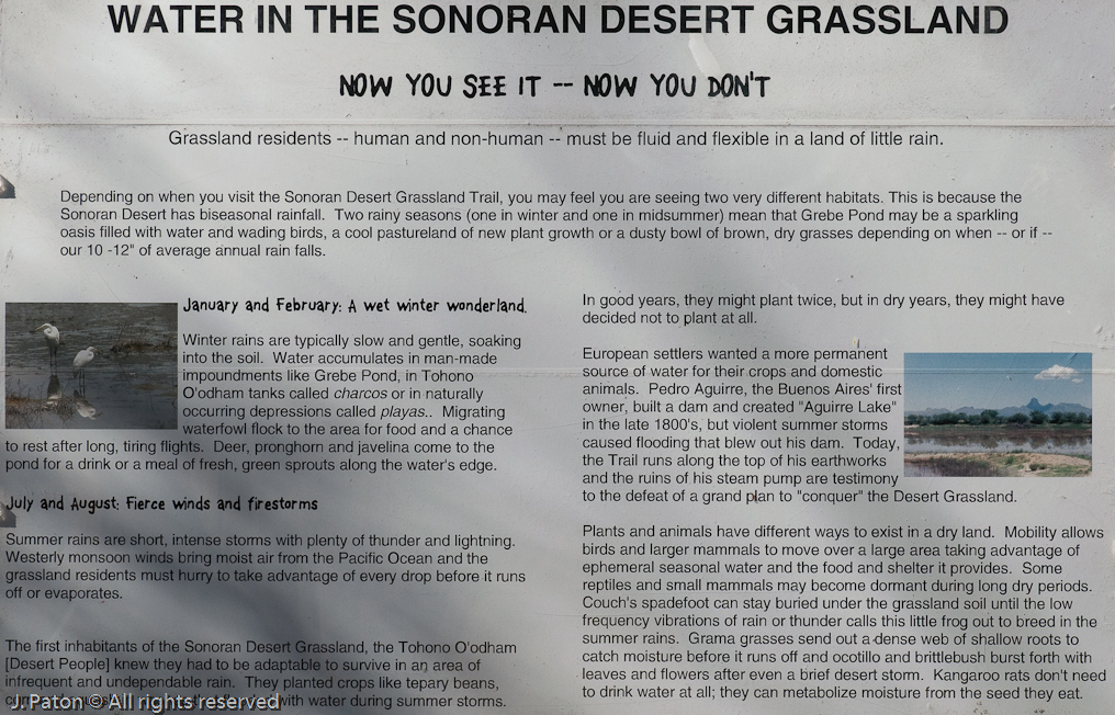 Sonoran Savannah Grasslands Sign   Buenos Aires, National Wildlife Refuge, Arizona/Mexico Border