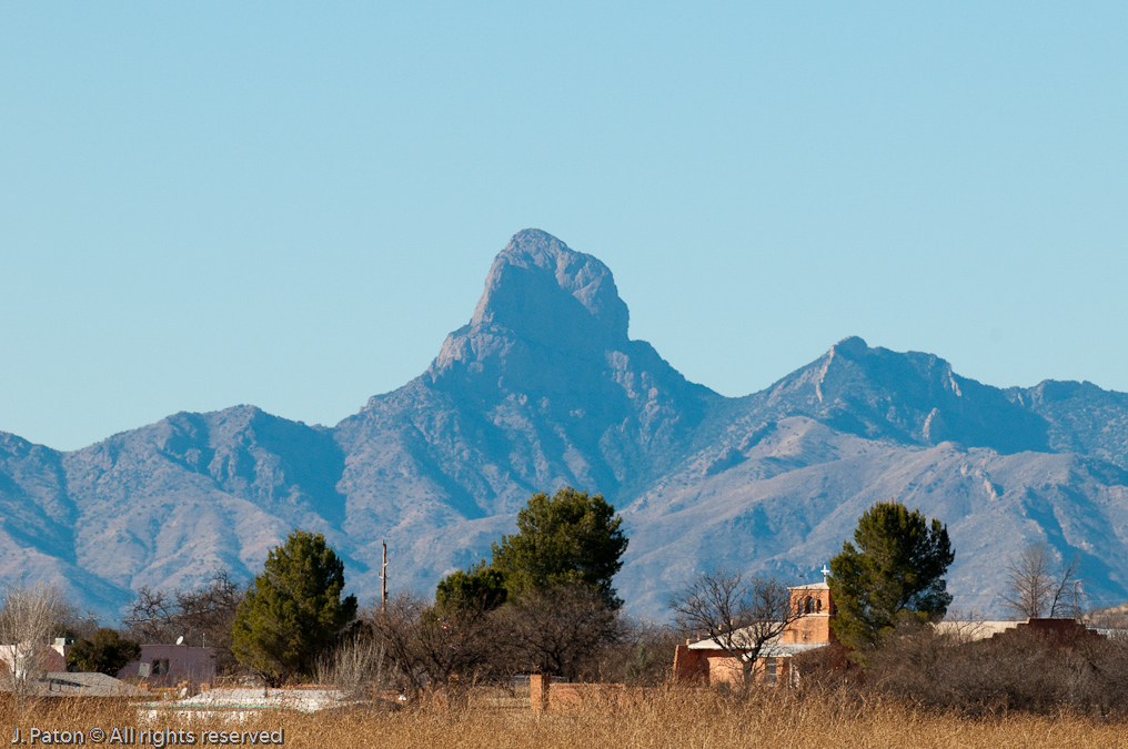 Church and Rock Formation   Arivaca Cienega, Buenos Aires, National Wildlife Refuge, Arizona/Mexico Border