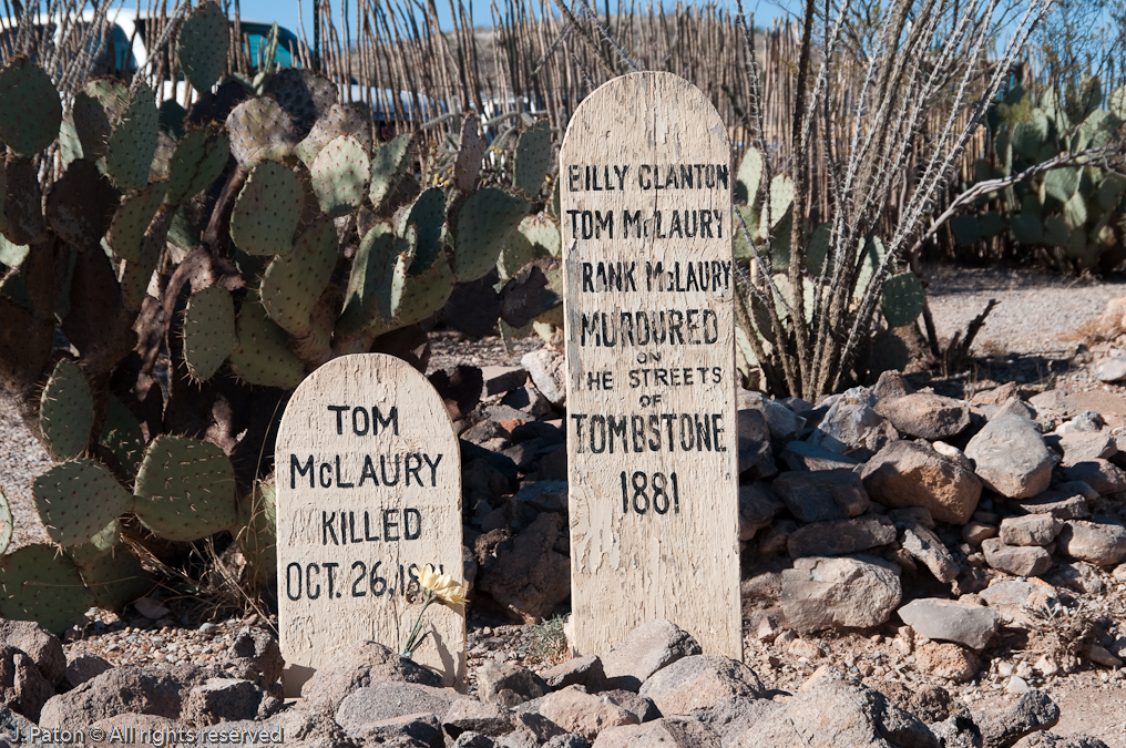 Tombstones in Boothill Graveyard   Boothill Graveyard, Tombstone, Arizona