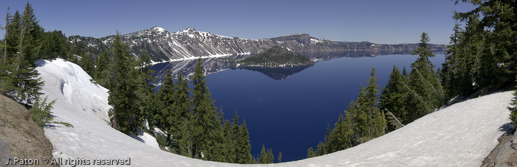 Crater Lake from Rim Village Area   Crater Lake National Park, Oregon