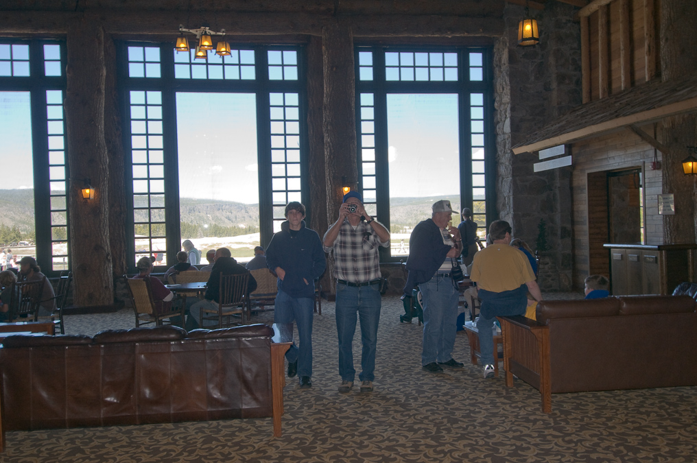 Inside Old Faithful Lodge   Upper Geyser Basin, Yellowstone National Park