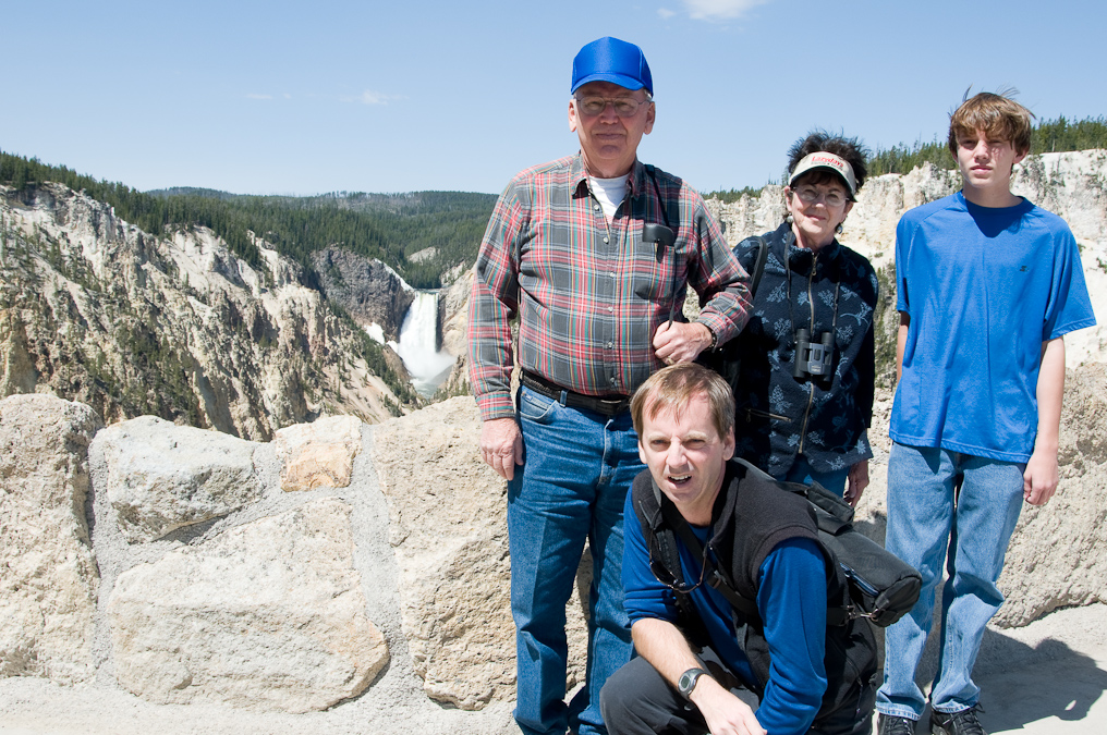 View of the Lower Falls   Artist Point, Yellowstone National Park
