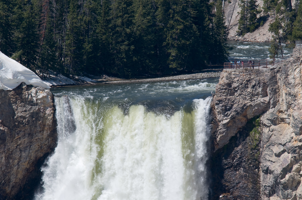 View of the Lower Falls from Artist Point   Brink of the Lower Falls, Yellowstone National Park