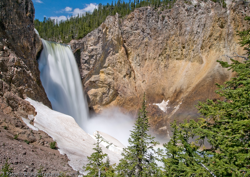 View of the Lower Falls   Uncle Tom's Trail, Yellowstone National Park