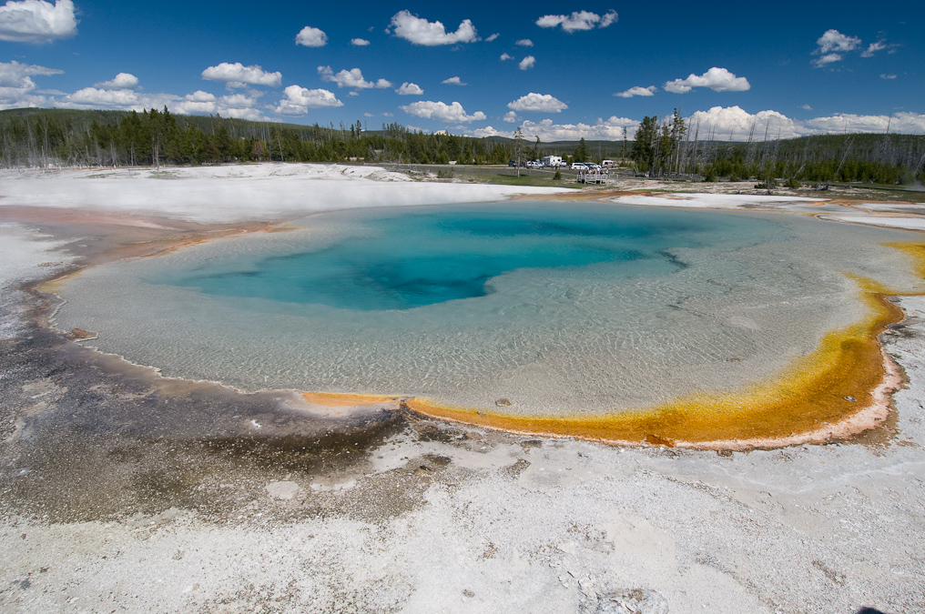 Rainbow Pool   Black Sand Basin,  Yellowstone National Park