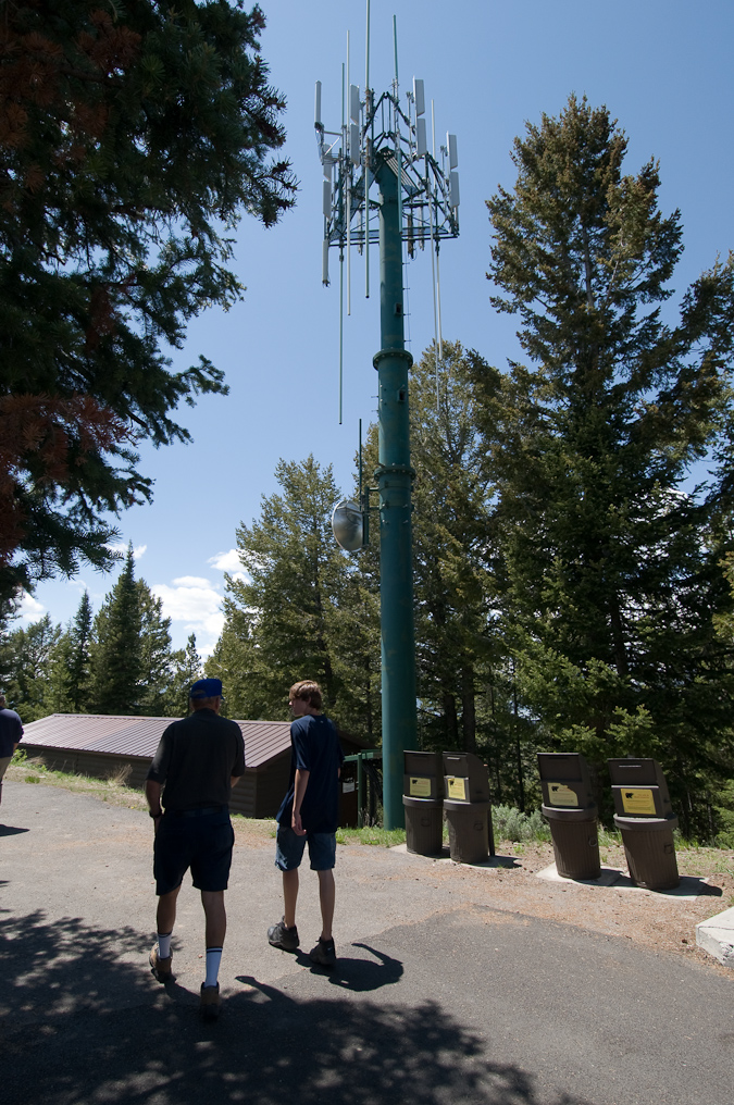 Signal Mountain Cell Phone Tower   Grand Teton National Park