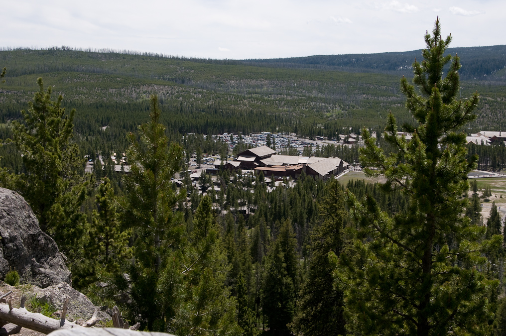 View from Observation Point   Upper Geyser Basin, Yellowstone National Park