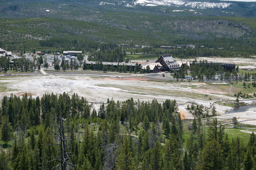 View from Observation Point   Upper Geyser Basin, Yellowstone National Park