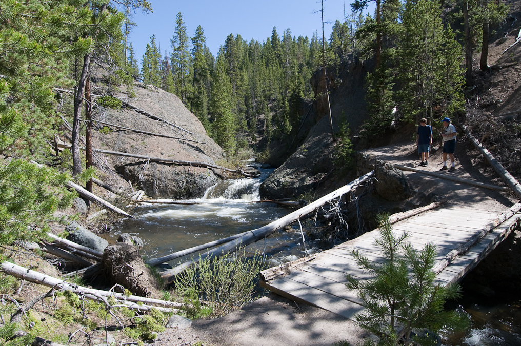 Alternate Way to Brink of the Lower Falls From the Upper Falls Parking Lot   Canyon Area, Yellowstone National Park