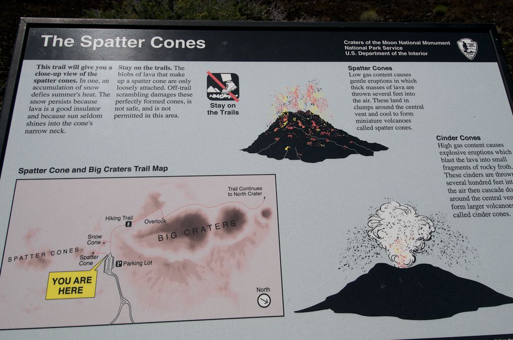 Splatter Cone   Craters of the Moon National Monument