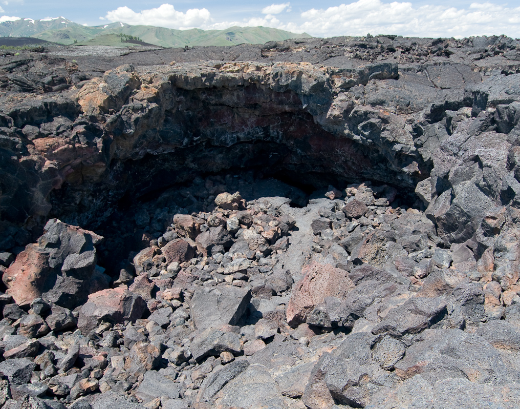 Exit From Indian Tunnel   Craters of the Moon National Monument