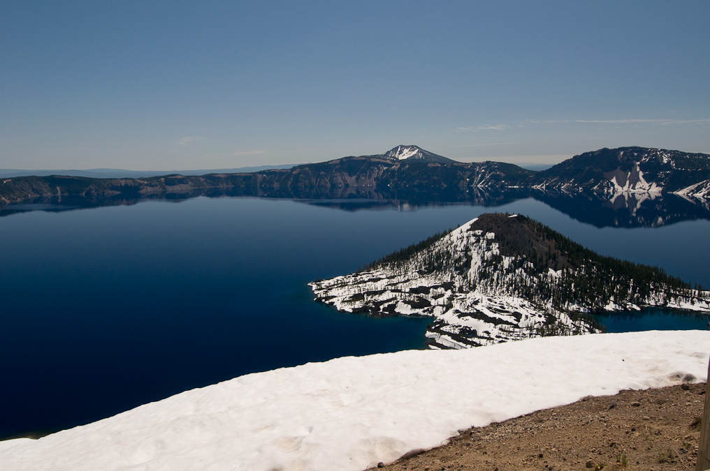 Wizard Island from Watchman View Point   Crater Lake National Park