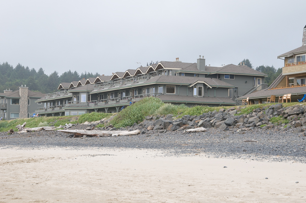 Buildings Along Beach   Cannon Beach, Oregon
