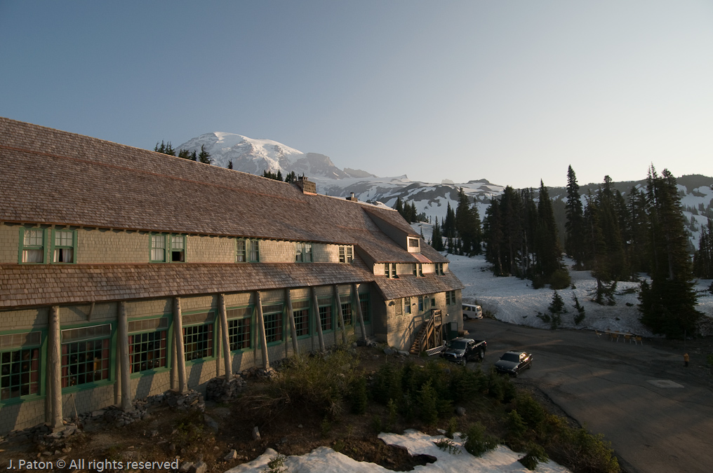 View Out Room Window at the Paradise Inn   Mount Rainier National Park