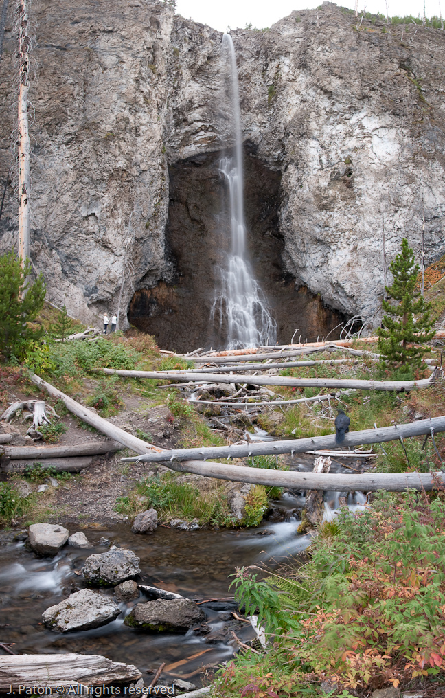 Fairy Falls and Raven   Fountain Freight Road Trail, Yellowstone National Park, Wyoming
