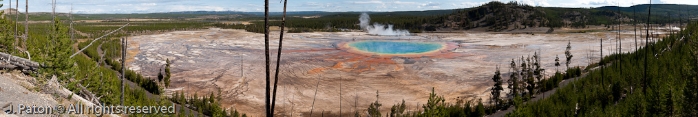 Grand Prismatic Pool - Wide View  