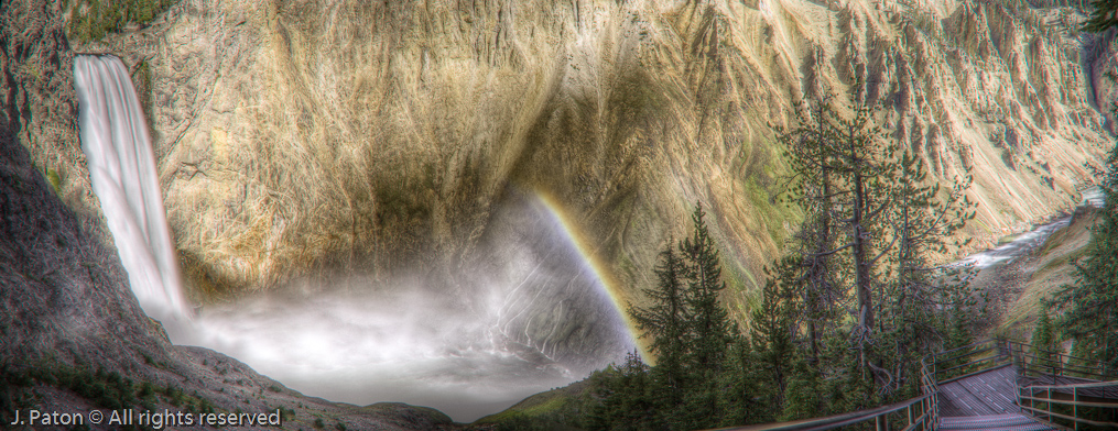 Upper Falls in the Morning   Canyon Area, Yellowstone National Park, Wyoming