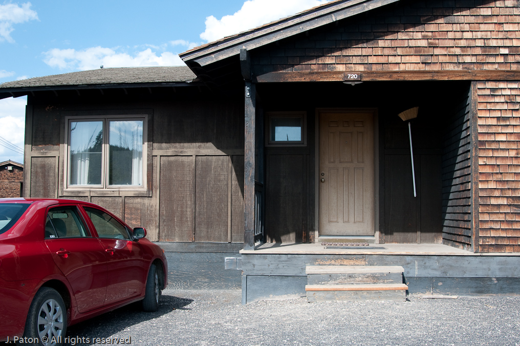 Western Cabin Exterior   Upper Geyser Basin, Yellowstone National Park, Wyoming
