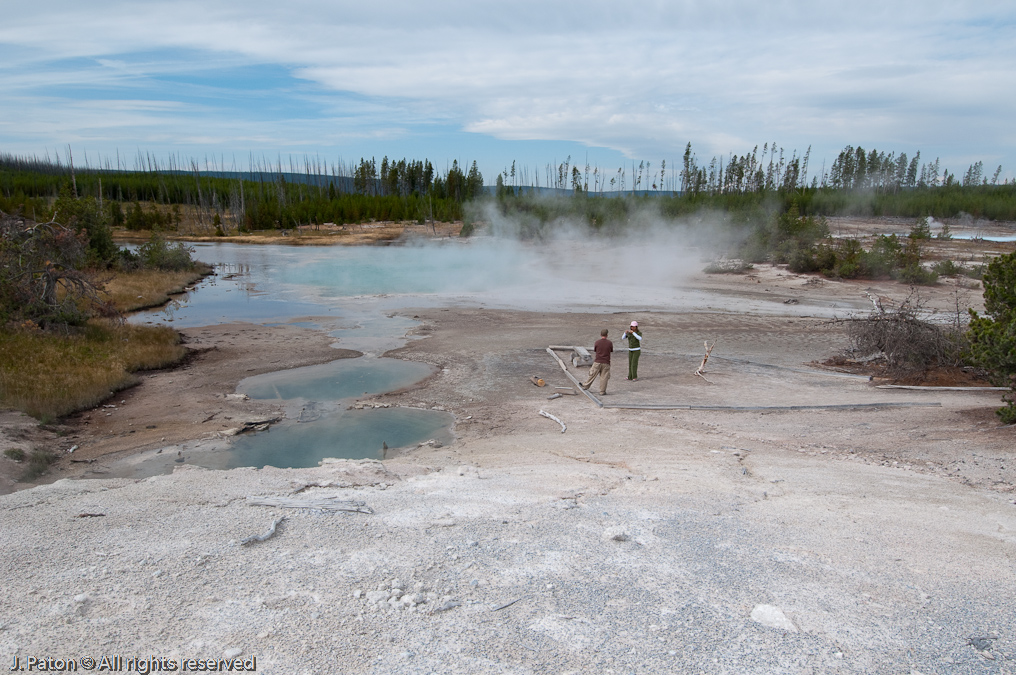 Green Dragon Spring from Above   Norris Geyser Basin, Yellowstone National Park, Wyoming