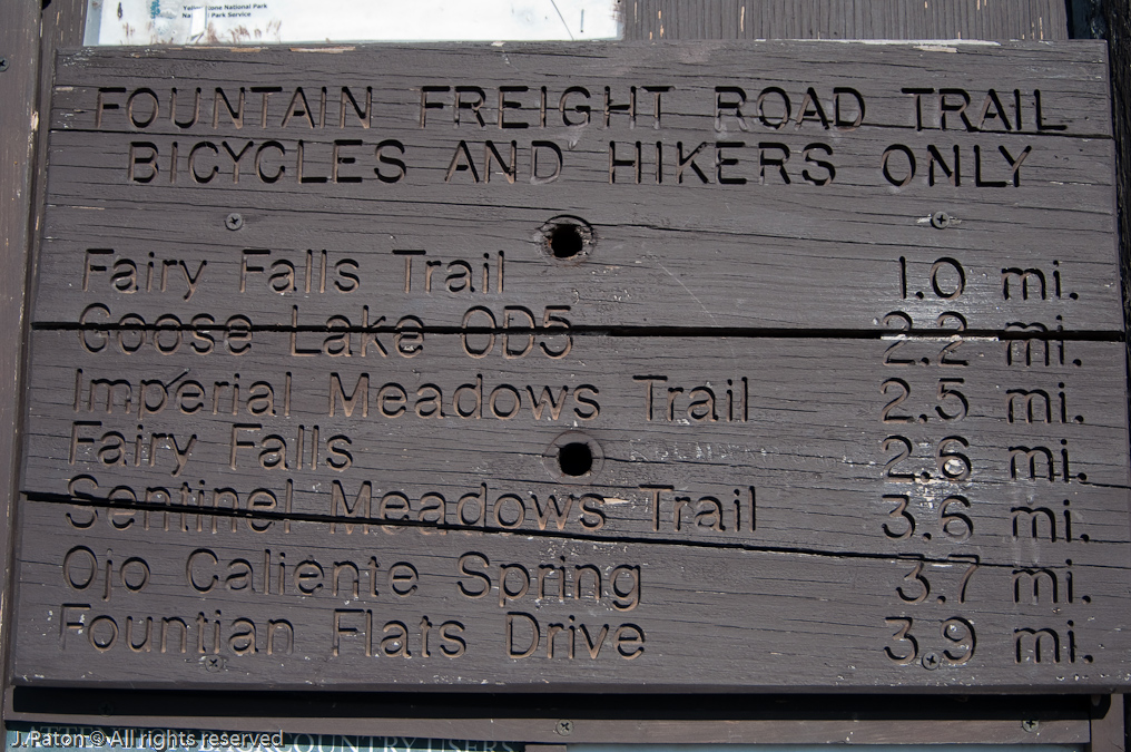 Trails Behind Grand Prismatic Pool   Fountain Freight Road Trail, Yellowstone National Park, Wyoming